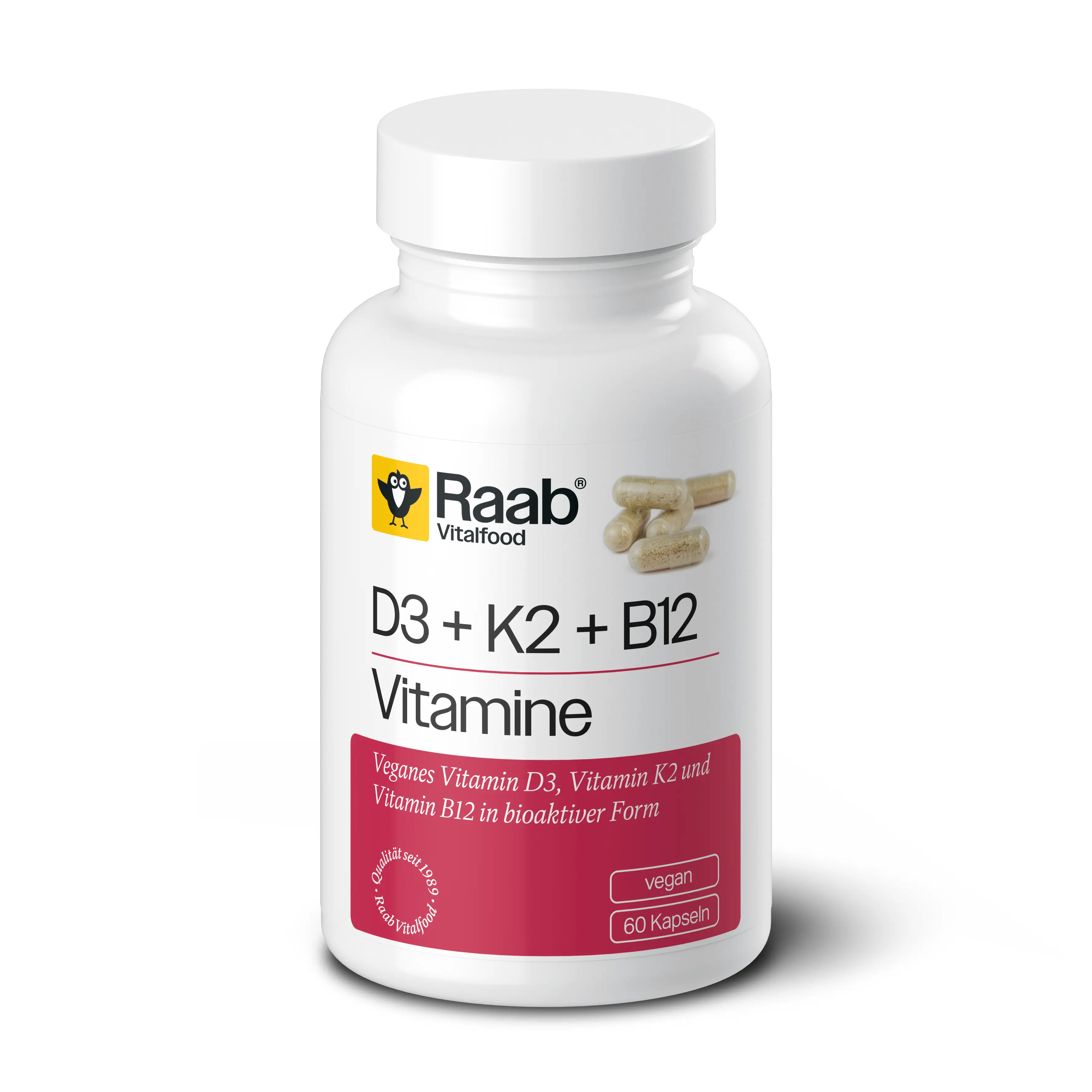 Vitamin D3 + K2 + B12 Kapseln